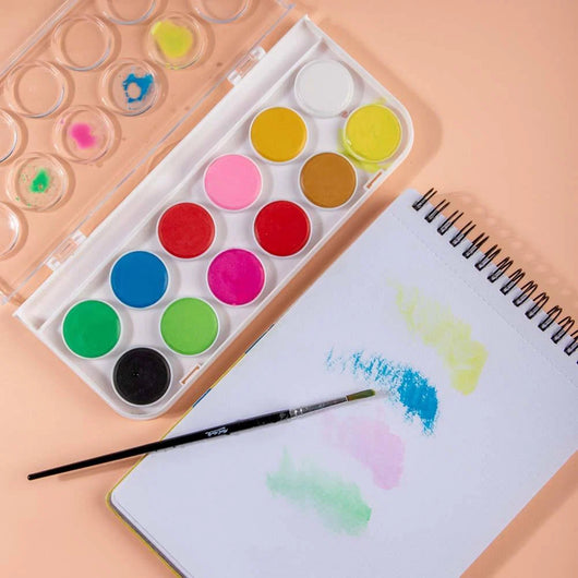 12-Color Watercolor Set